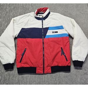 Faherty X CB Sports ‎ Double Stripe Bomber Jacket Evershield  USA Sz. XL NWT
